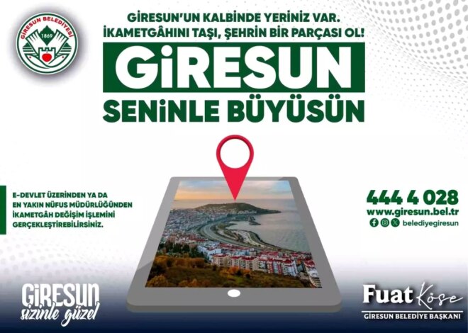 Giresun Belediye Başkanı’ndan Nüfus Artışı Çağrısı